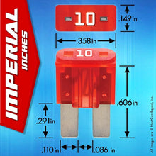 Load image into Gallery viewer, MICRO2 6 Piece 25A Blade Fuse Pack (Automotive and Non-Automotive Use): 6 (25A) Blade Type Replacement Fuses