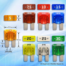 Load image into Gallery viewer, MICRO2 6 Piece 25A Blade Fuse Pack (Automotive and Non-Automotive Use): 6 (25A) Blade Type Replacement Fuses